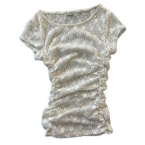 ✰ Intimately by Free People Cream Lace Short Sleeve ✰